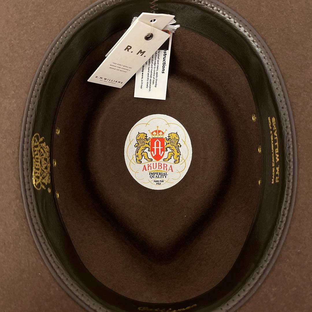 R.M.WILLIAMS AKUBRA ブラウン ウールハット