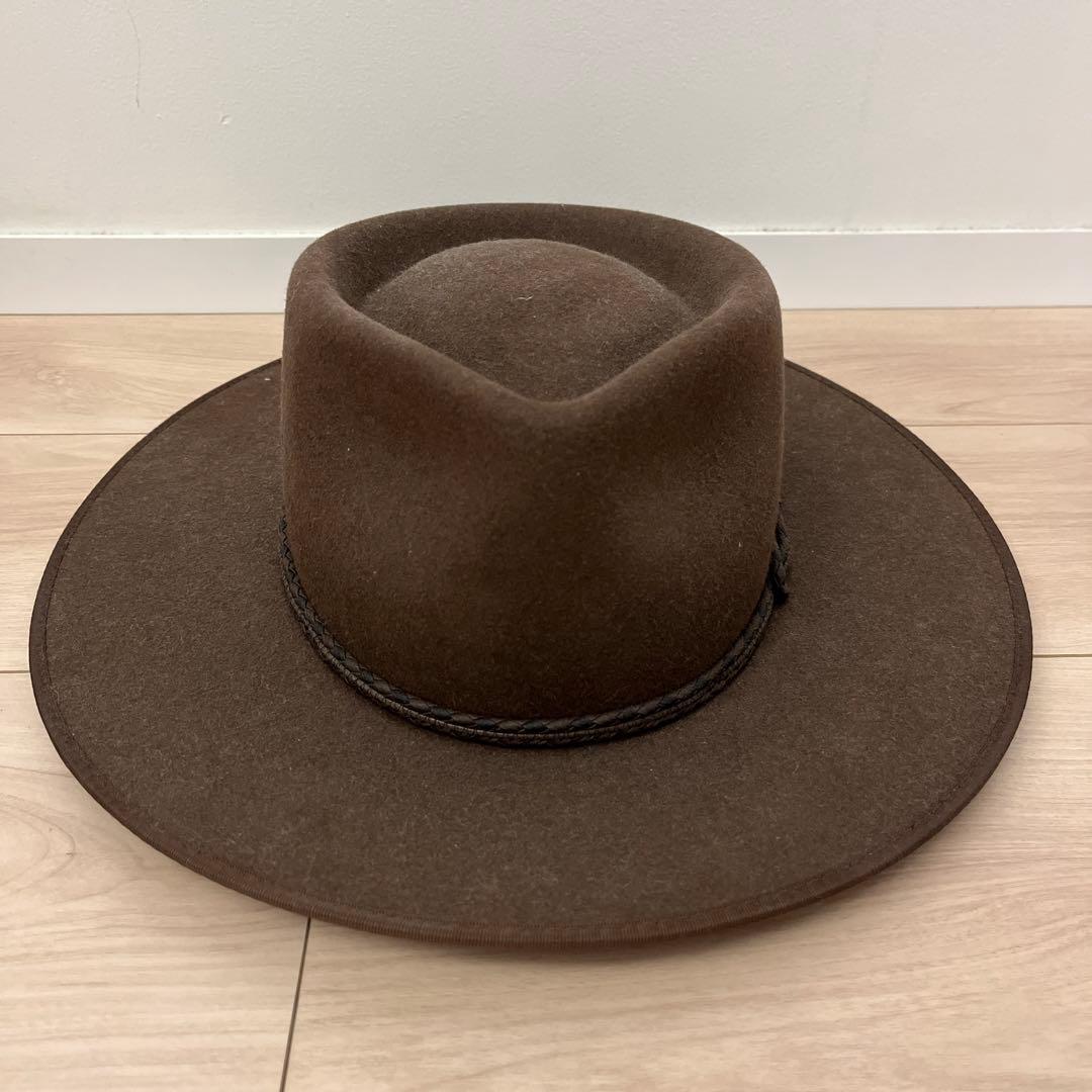 R.M.WILLIAMS AKUBRA ブラウン ウールハット