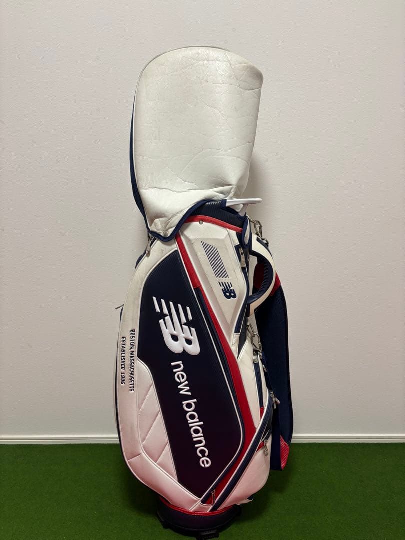 new balance キャディバッグ ホワイト/ネイビー/レッド