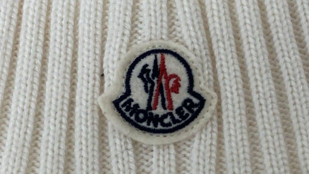 モンクレール ニット帽 メンズ レディース ホワイト