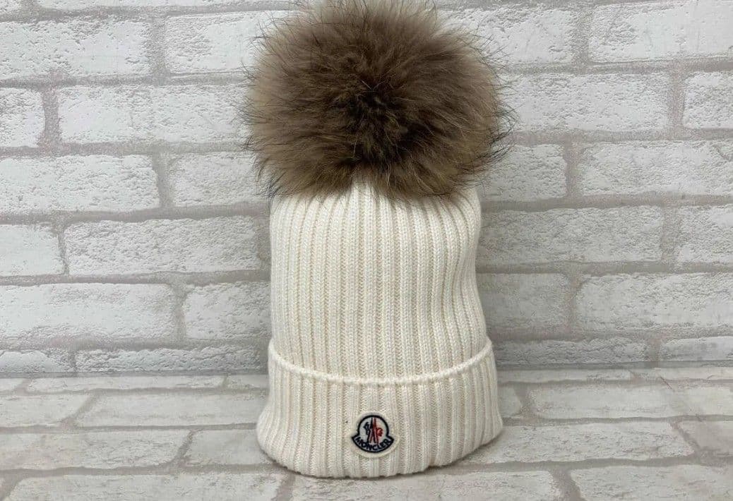 モンクレール ニット帽 メンズ レディース ホワイト