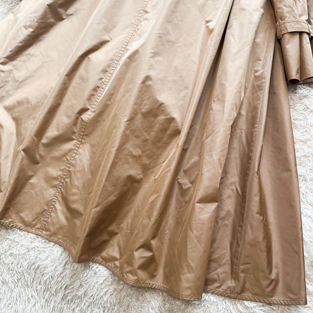 近年✨MaxMara ショールカラー トレンチコート ロング ベルト付 シルク混