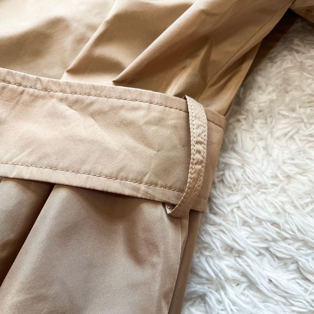 近年✨MaxMara ショールカラー トレンチコート ロング ベルト付 シルク混