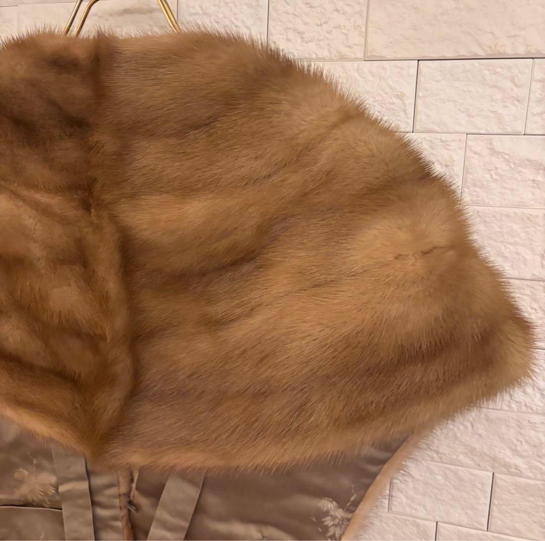 美品 ノルウェーハイランド ミンクショール フォーマル 結婚式 パーティ 成人式