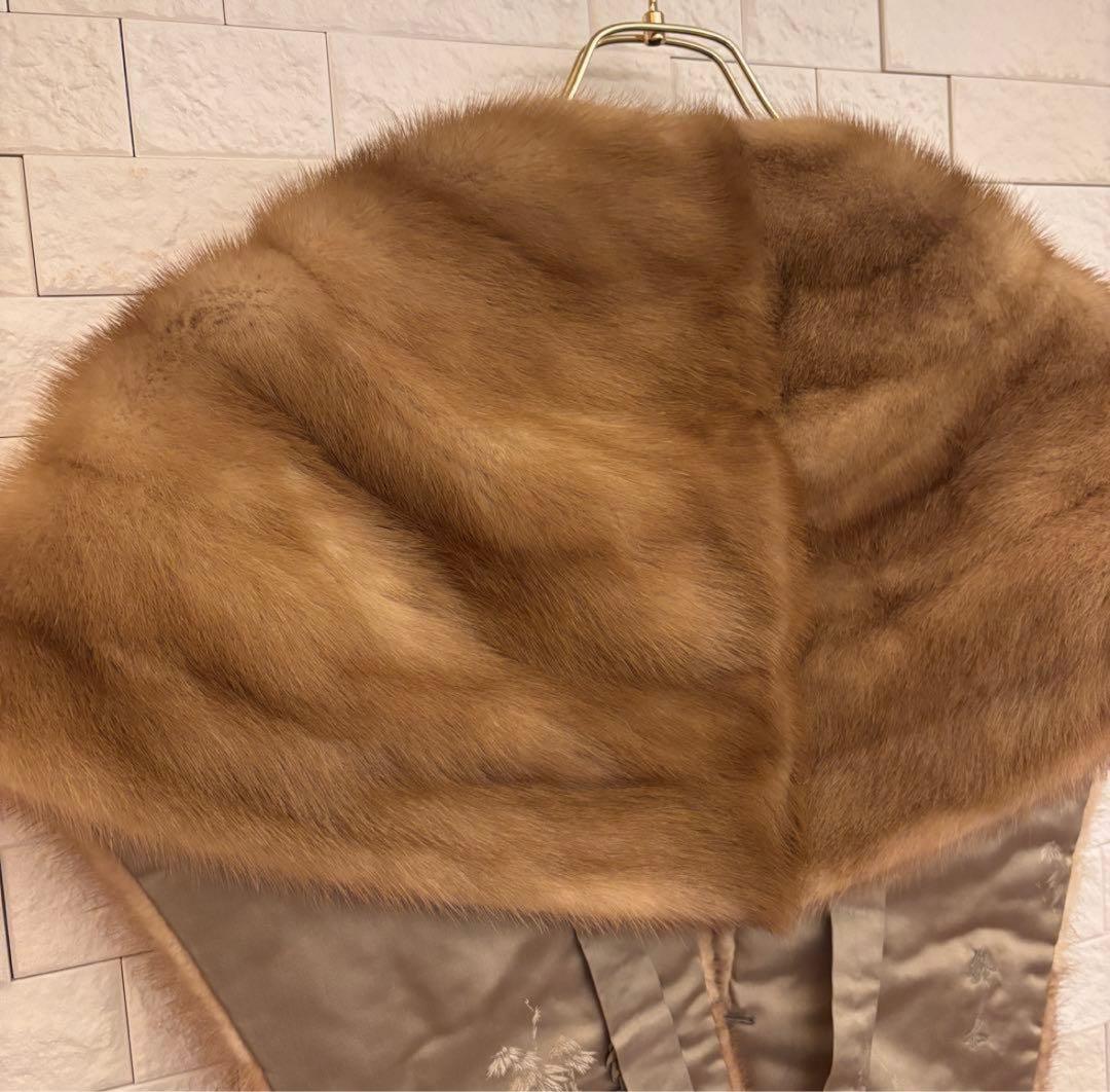 美品 ノルウェーハイランド ミンクショール フォーマル 結婚式 パーティ 成人式