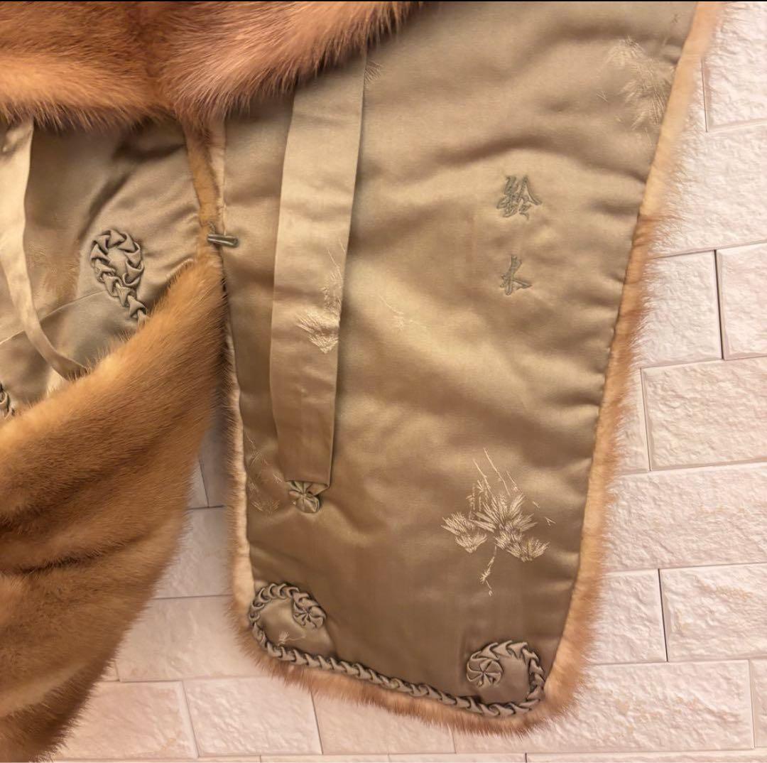 美品 ノルウェーハイランド ミンクショール フォーマル 結婚式 パーティ 成人式