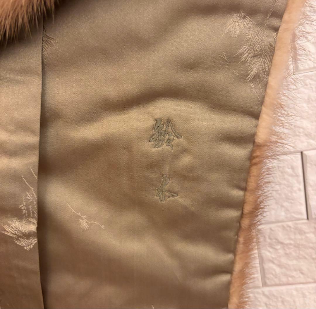 美品 ノルウェーハイランド ミンクショール フォーマル 結婚式 パーティ 成人式