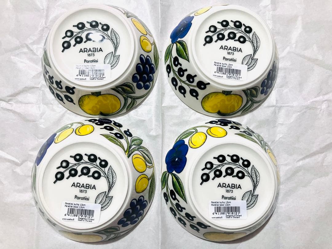 ●新品● ARABIA パラティッシ 小鉢 ボウル 皿13cm アラビア セット