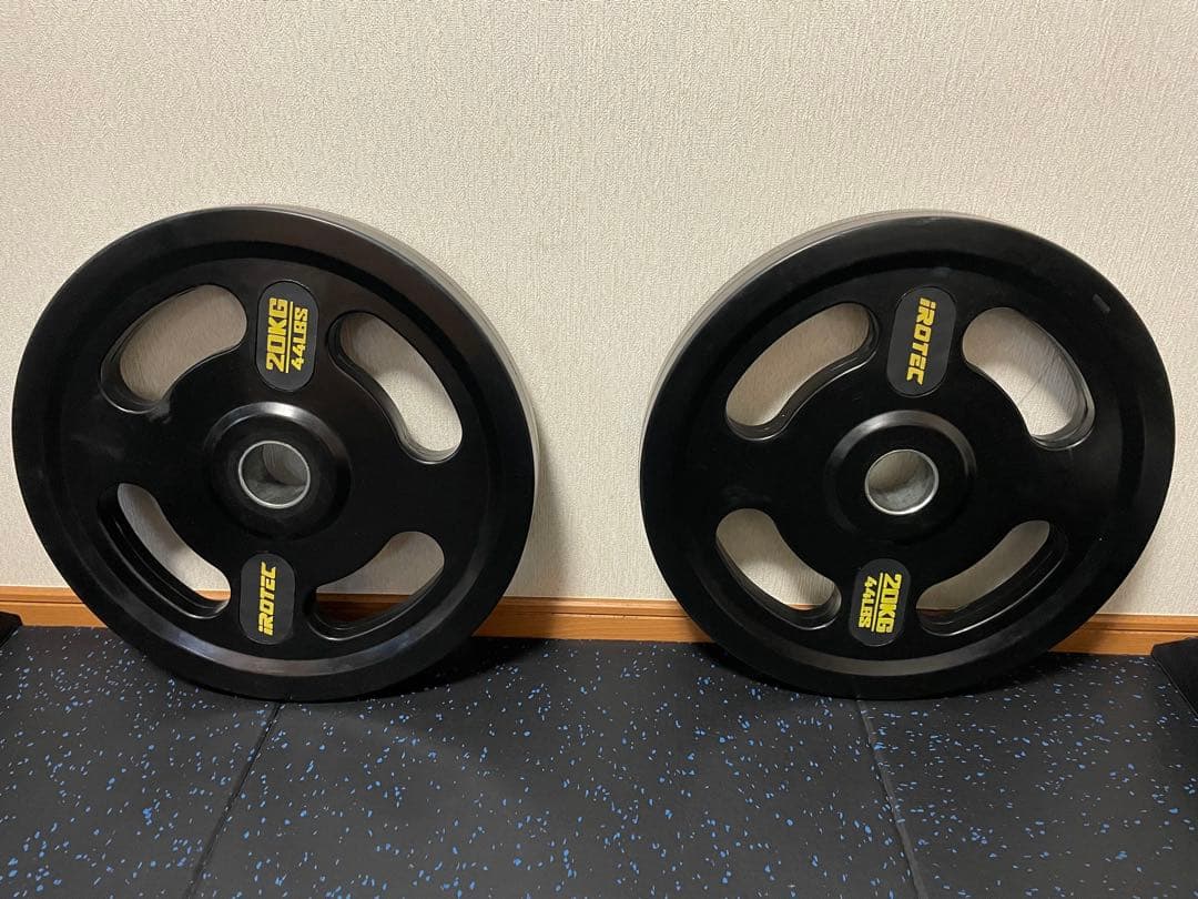 IROTEC オールラバー仕様オリンピックプレート20KG【1枚】④