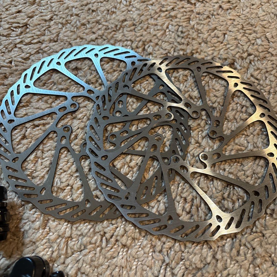 フロントリア ディスクブレーキ マウンテンバイク 自転車 前後セット ブレーキ