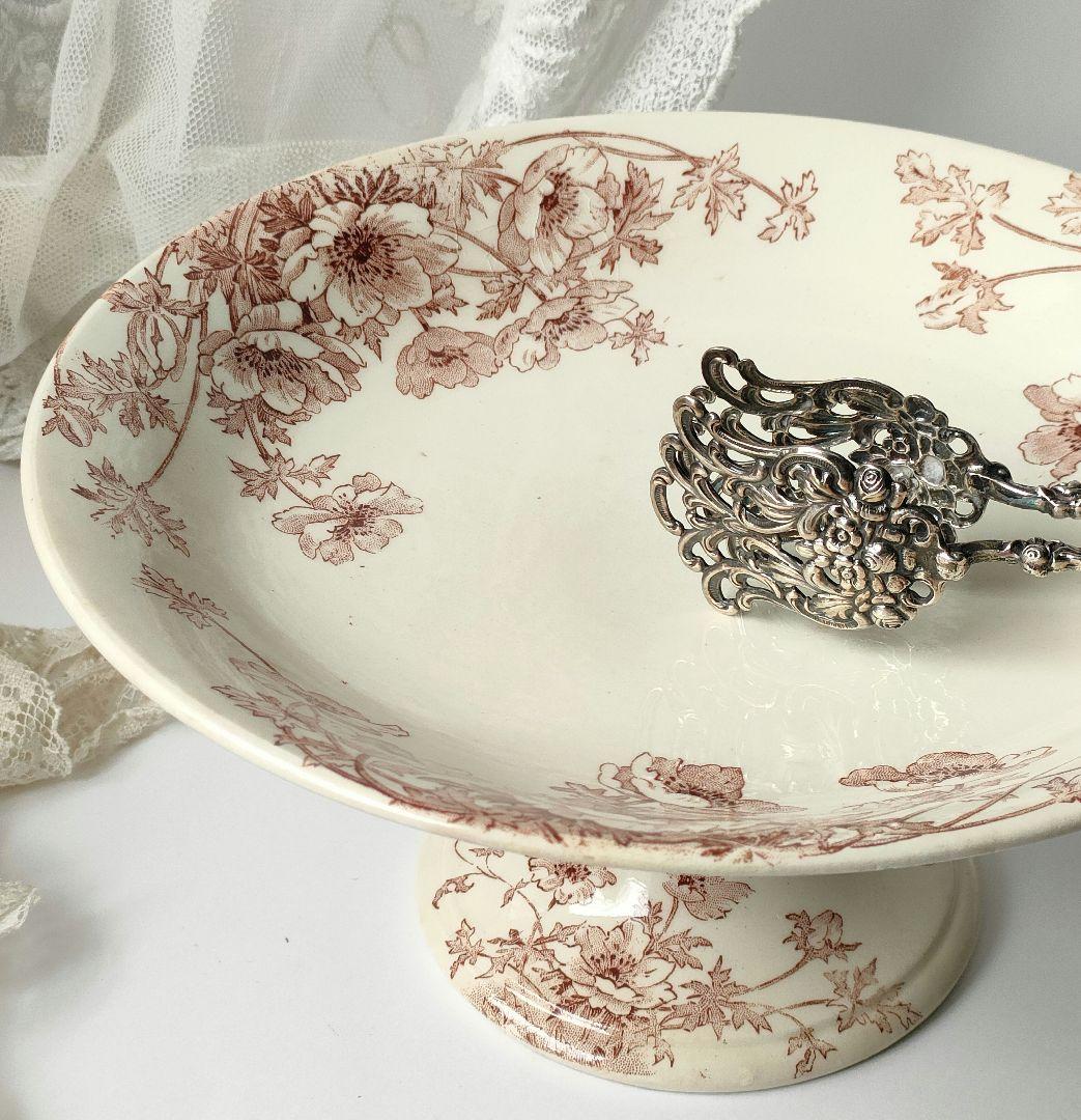 希少　美品　ジアン　アネモネ　コンポティエ　フランスアンティーク