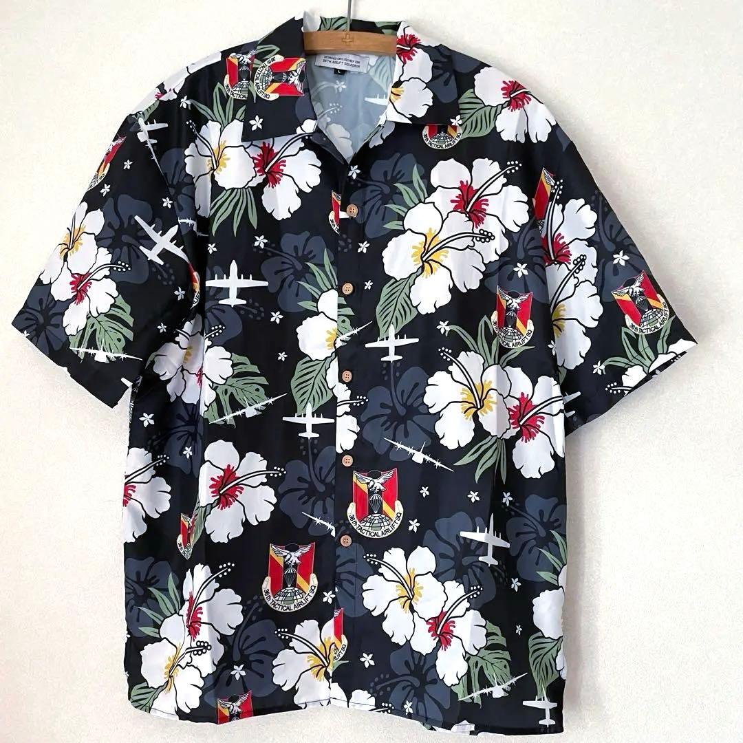 横田基地 米空軍 USAF 36 EAGLE AIRLIFTERS アロハシャツ