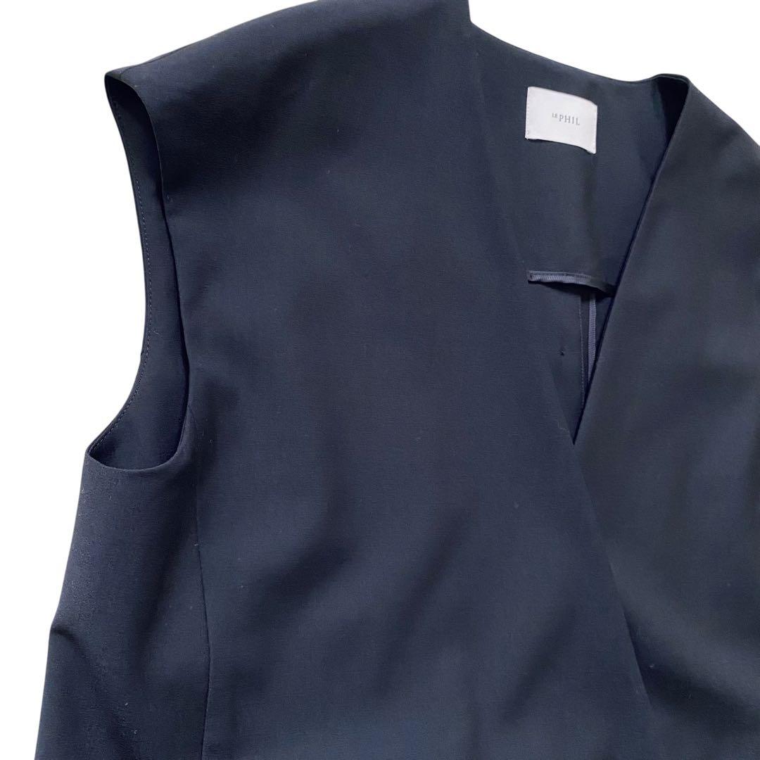 LE PHIL ルフィル【美品】サマーウールジレ ブラック
