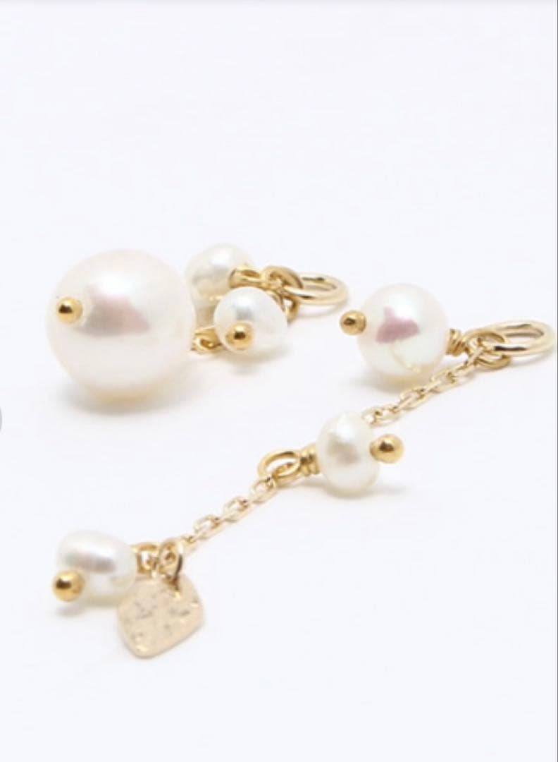 アガット　パールのピアスチャーム