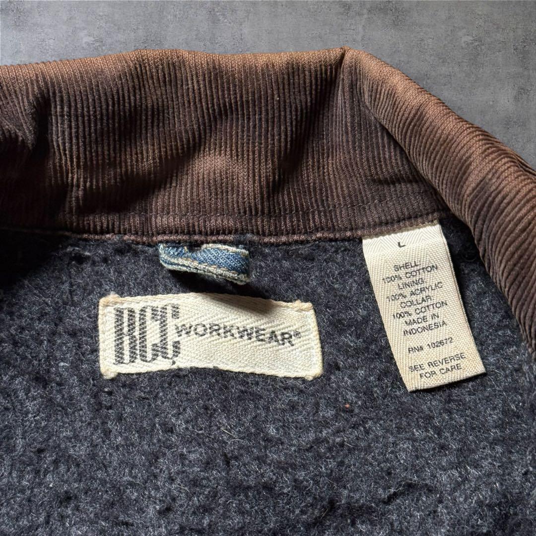 2264 古着90年代BCC WORKWEARデニムカバーオール好色落ちハチノス