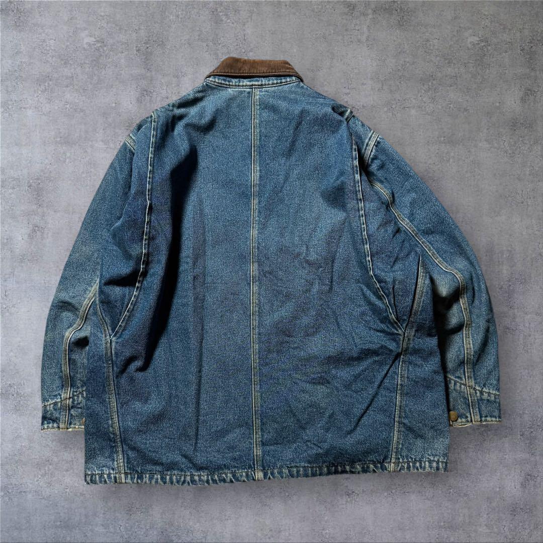 2264 古着90年代BCC WORKWEARデニムカバーオール好色落ちハチノス