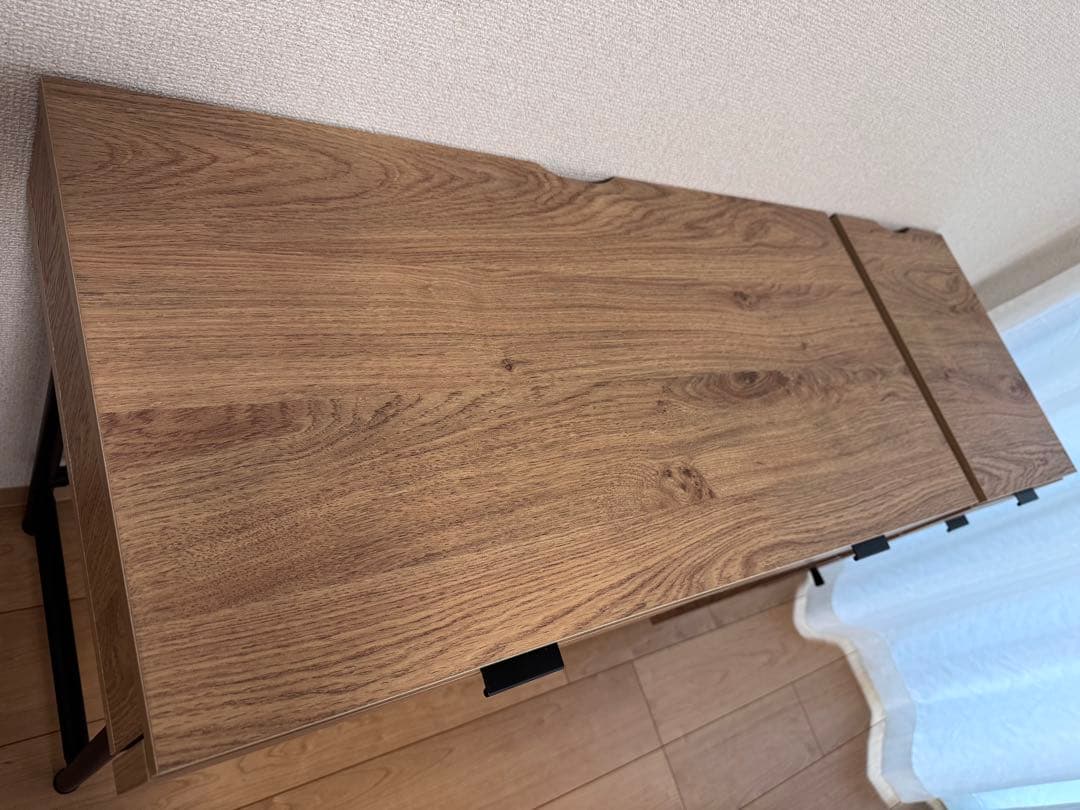 ①LOWYA ロウヤ　デスク ドレッサー パソコンデスク 机 収納付き