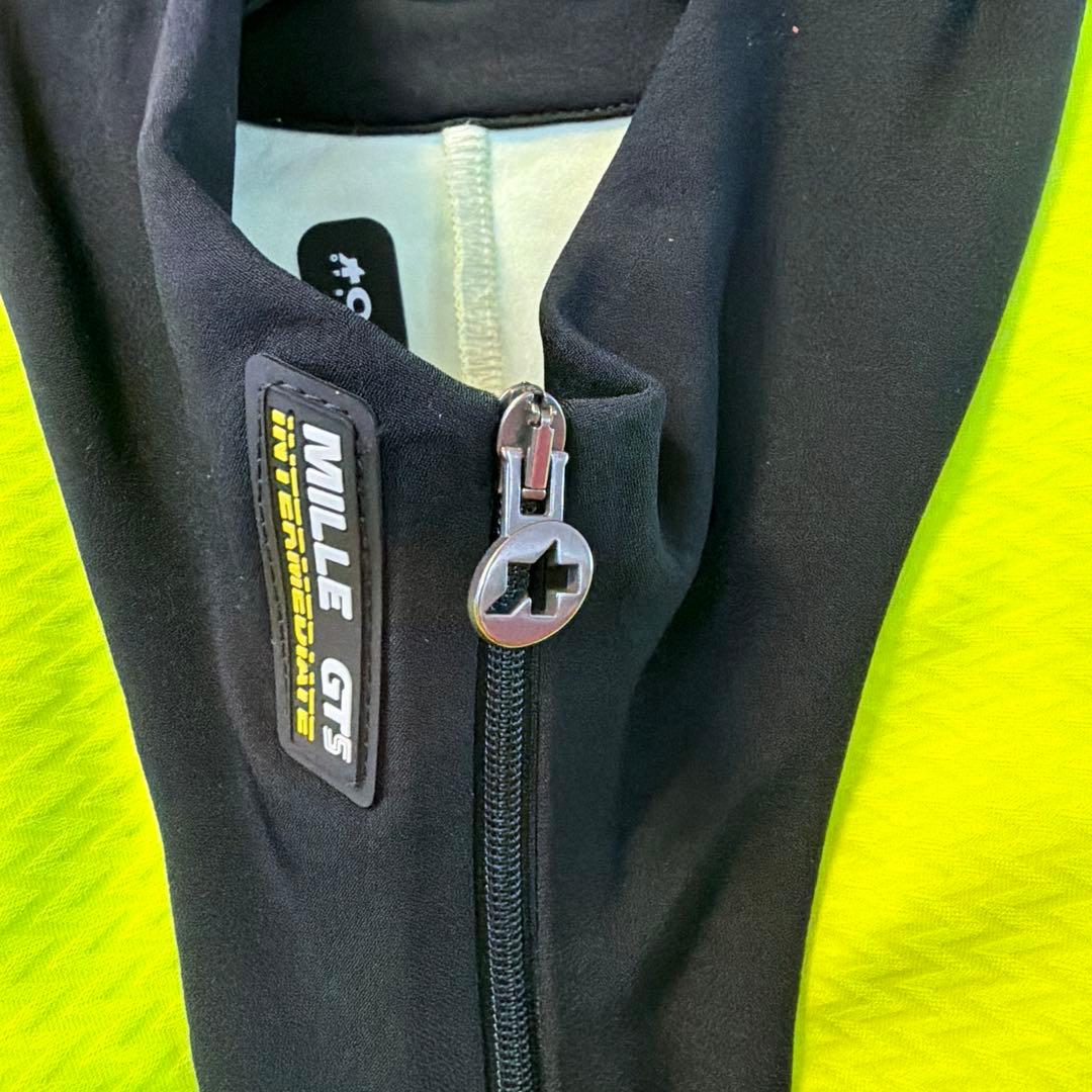 ASSOS MILLE GTS サイクルジャケット XL 蛍光イエロー&ブラック