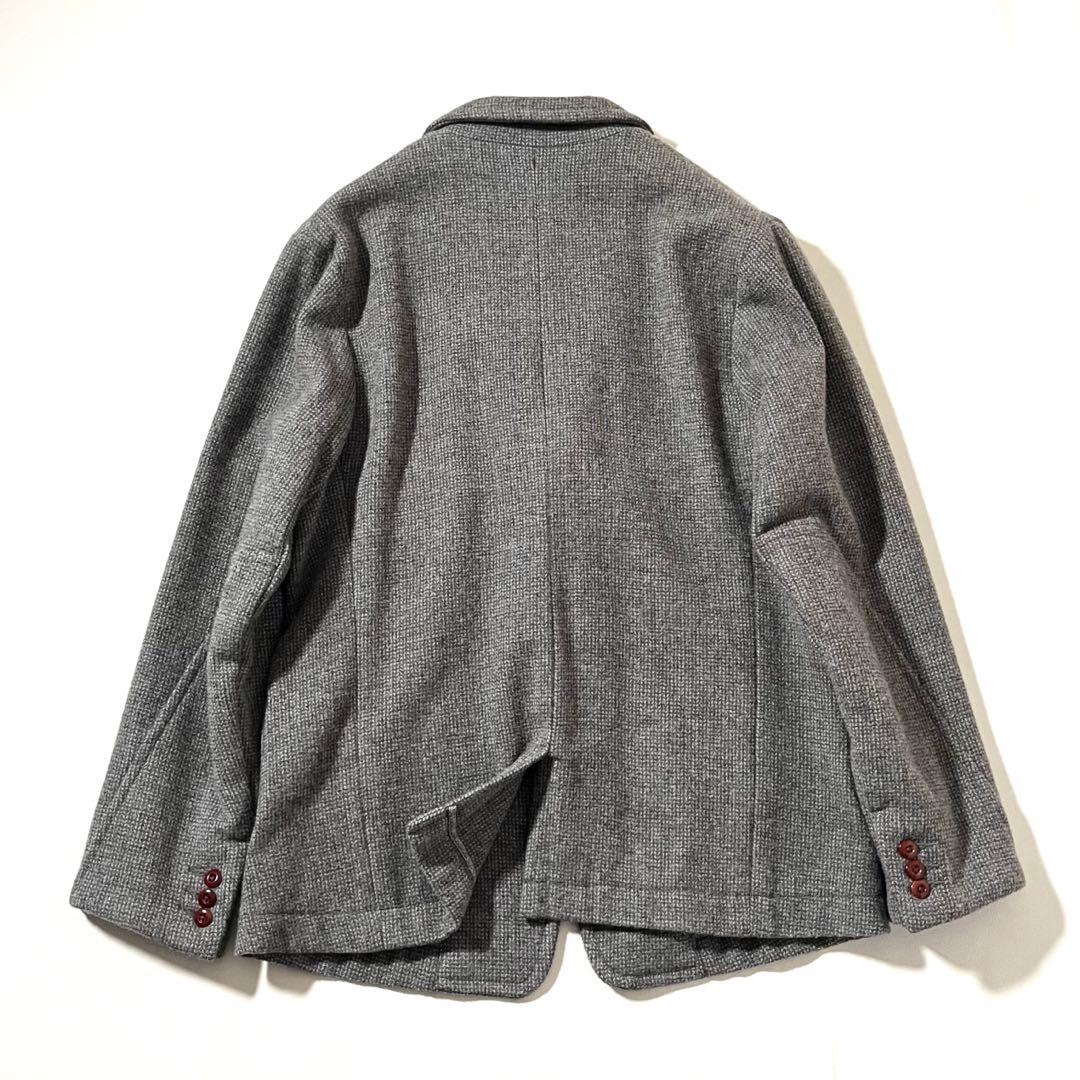 【美品】45R umii908　ツイードジャケット　アンコン　段返り3B　本切羽