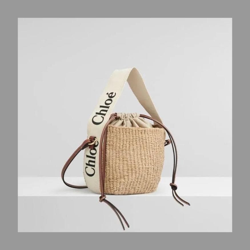 夏物売り切りSALE☆ Chloe「WOODY」スモールバスケット