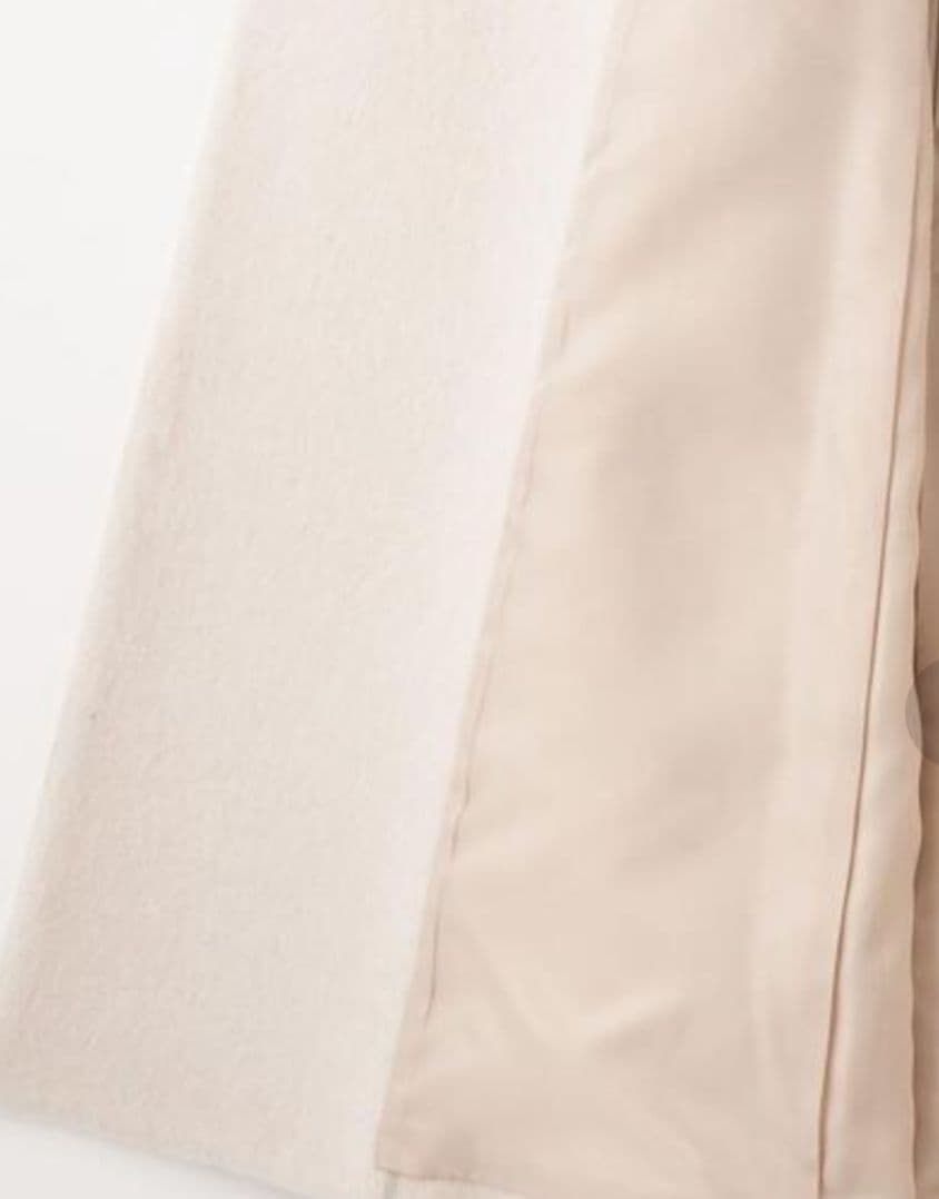 EMMEL REFINES シャギー ビッグカラー フレア ロングコート