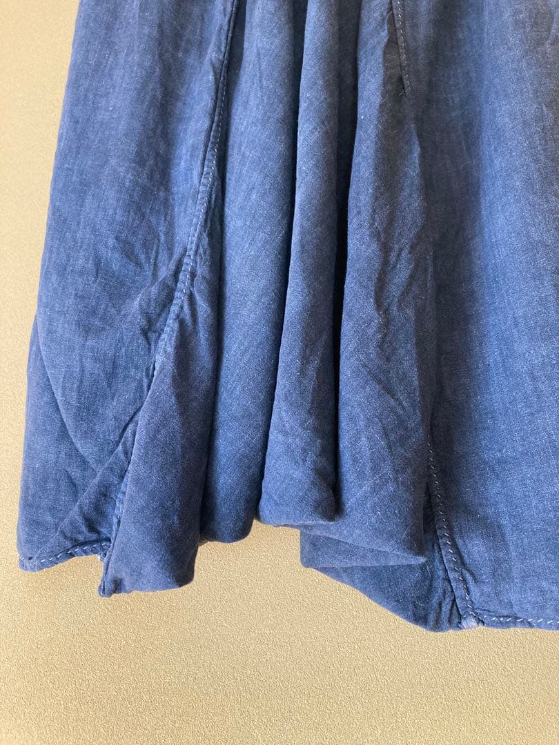 えみおわす　リスパンツ　藍染/早川ユミ　mittan グランピエ　calico