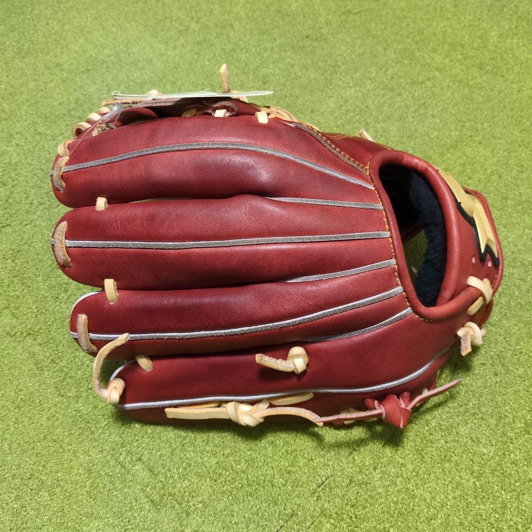 proedge 赤 レザー 硬式グローブ 収納袋付き