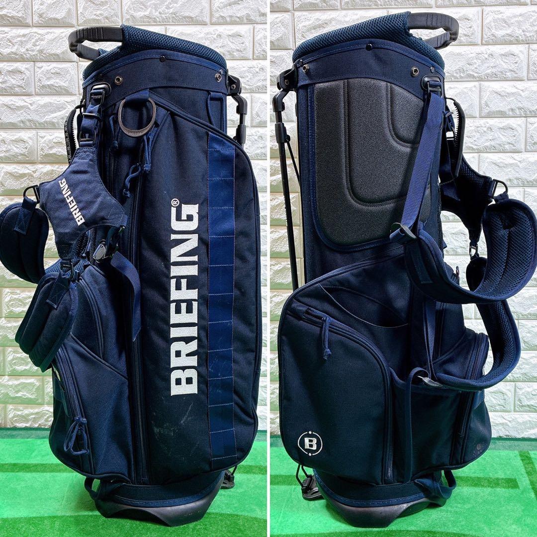 BRIEFING CR-4 キャディバッグ 軽量スタンド式 ネイビー ゴルフ