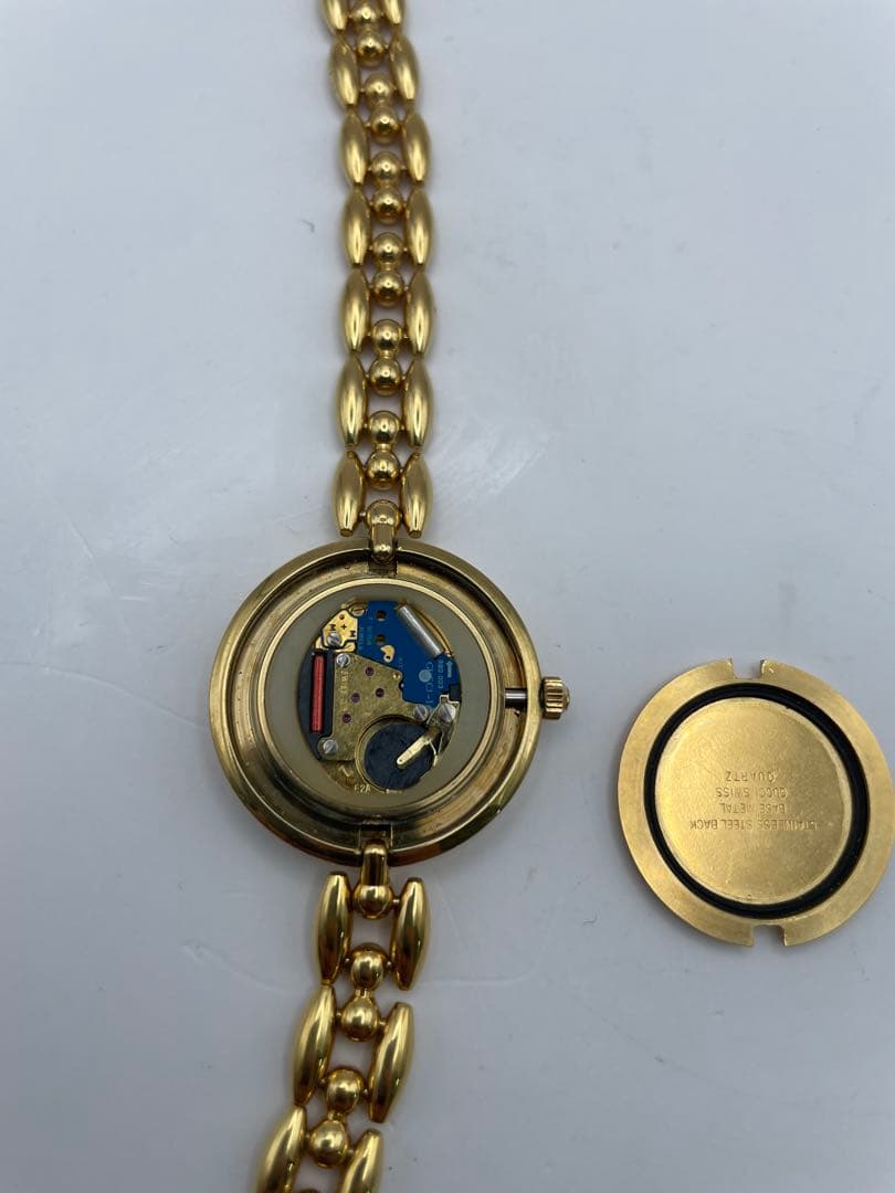 GUCCI時計 11/12.2 ゴールド チェンジベゼル