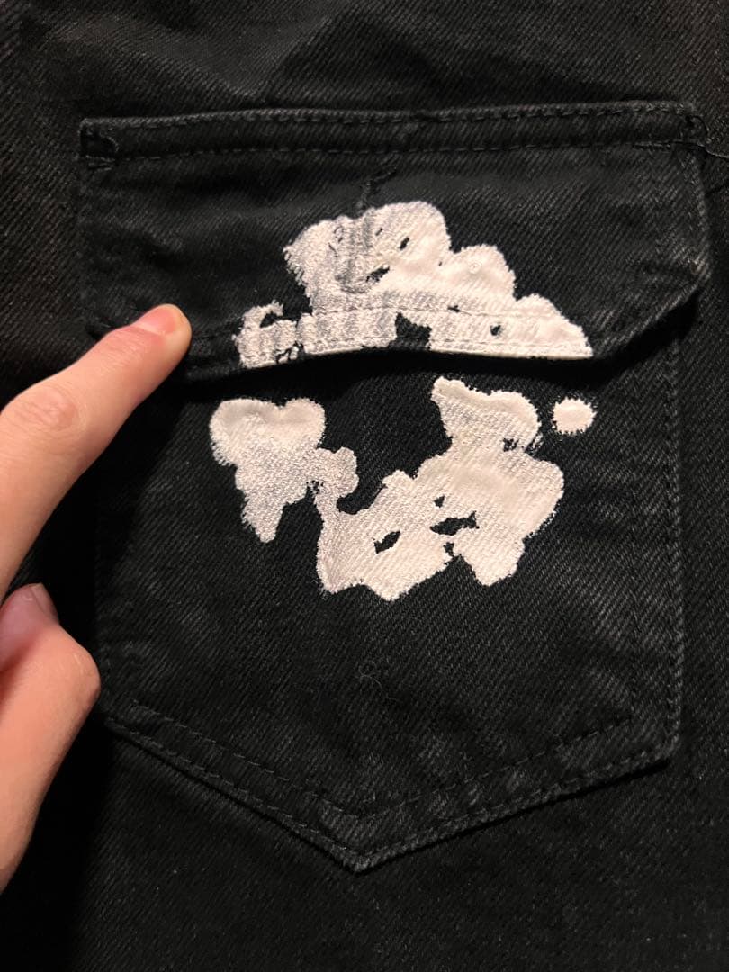 Levi's コラボDenim tearsデニムジャケットブラックS