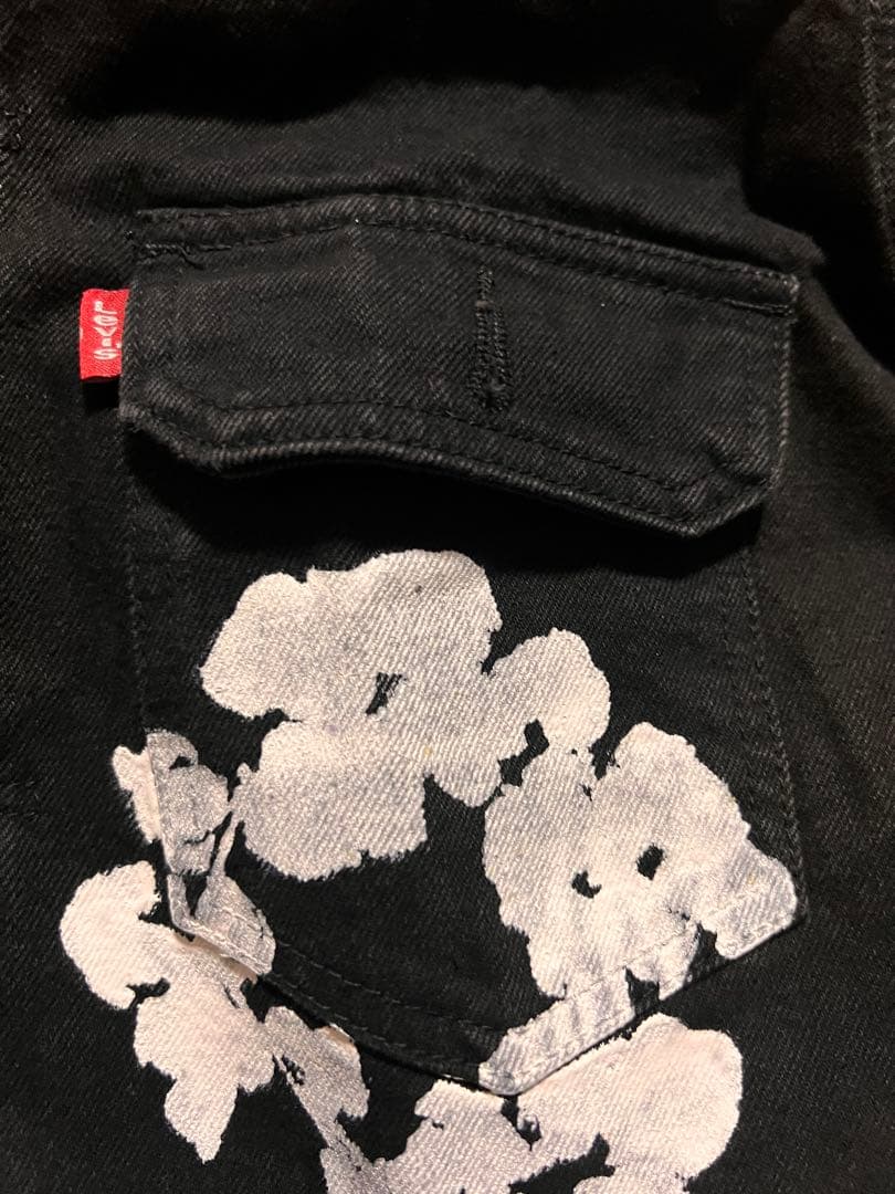 Levi's コラボDenim tearsデニムジャケットブラックS