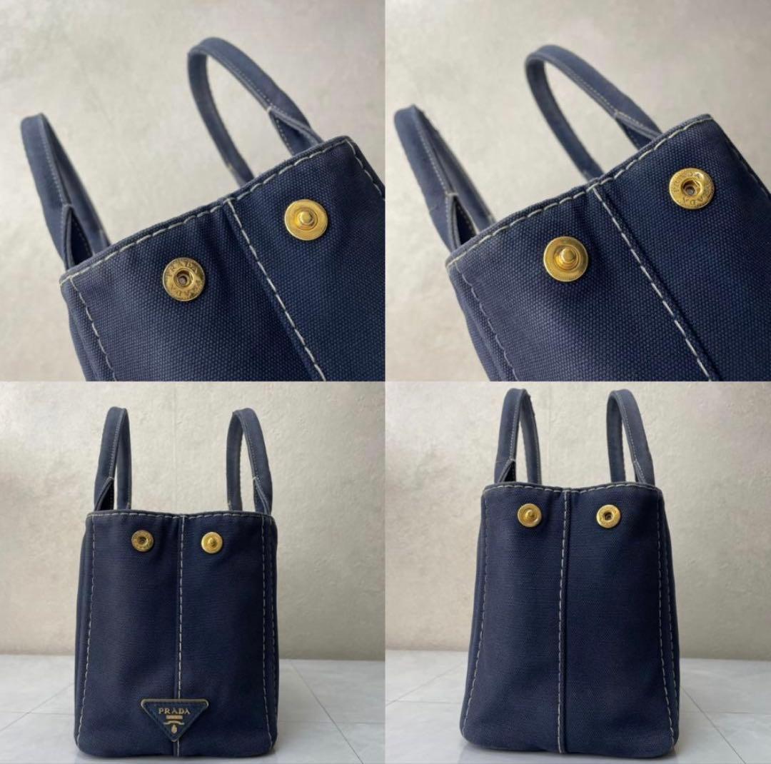 PRADA カナパ プラダ 2way ショルダー ギンガムチェック