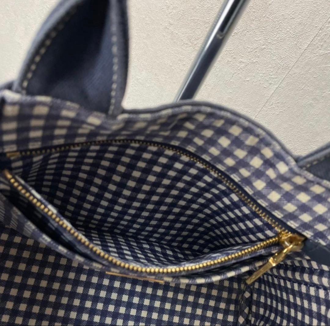 PRADA カナパ プラダ 2way ショルダー ギンガムチェック