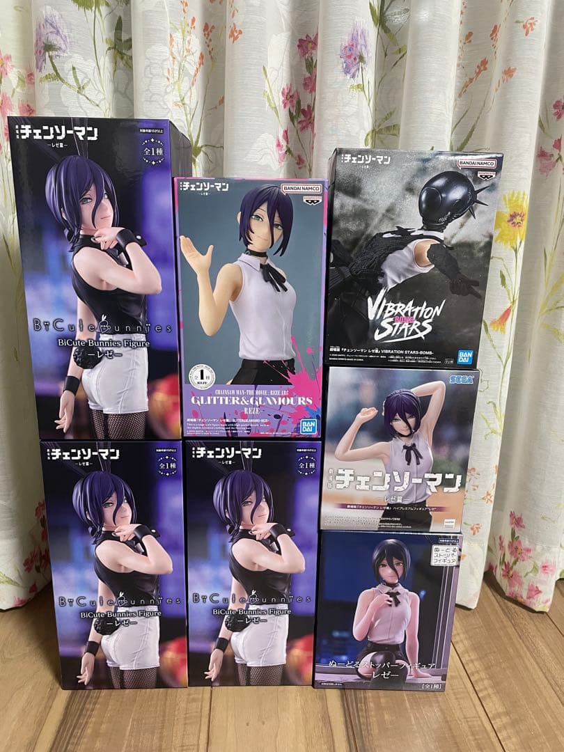 チェンソーマン　レゼ篇　 レゼ　 ボム　プライズフィギュア　7点セット バニー他
