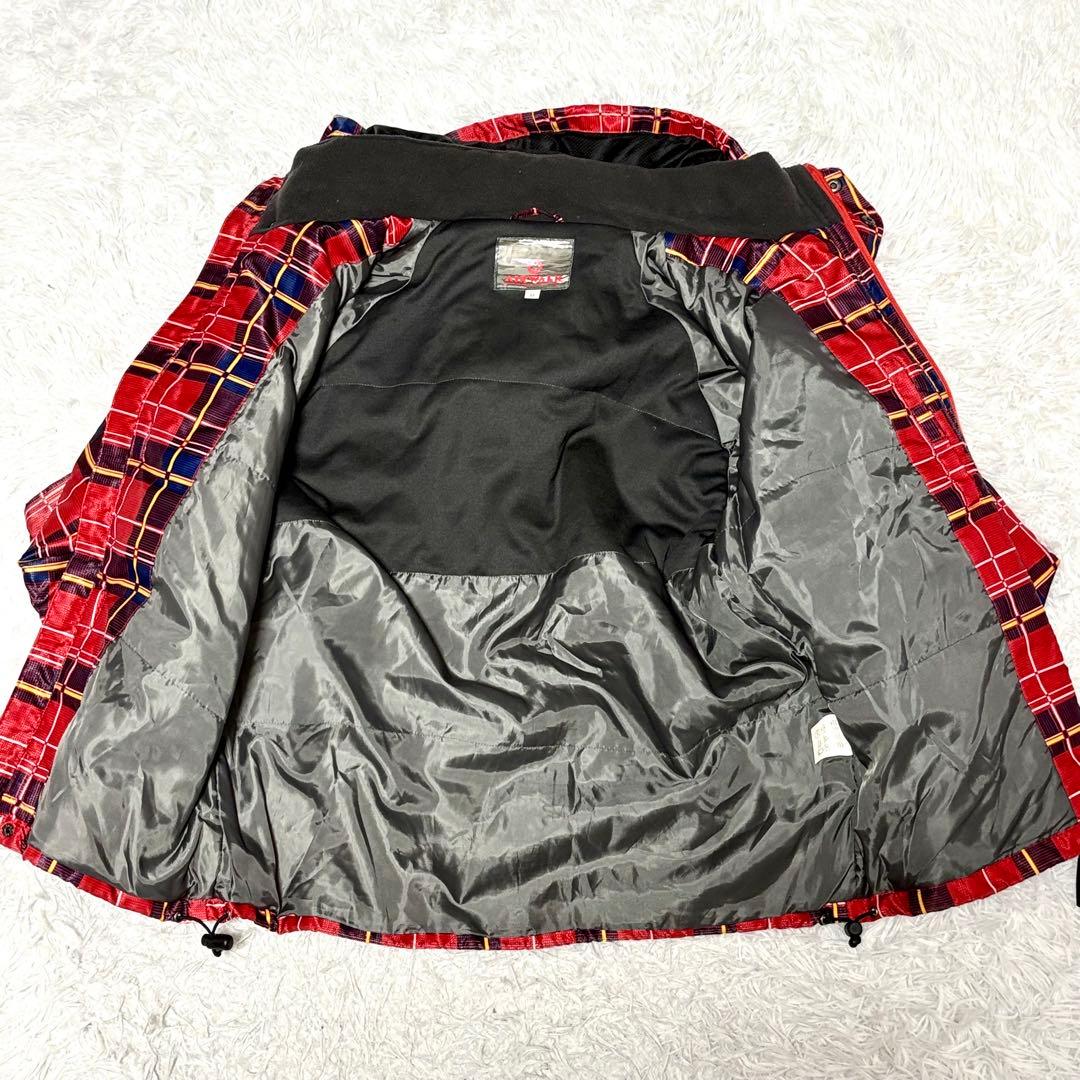 【極美品】エアウォーク　スキースノボウェアジャケット　チェック　レッド　XL 赤