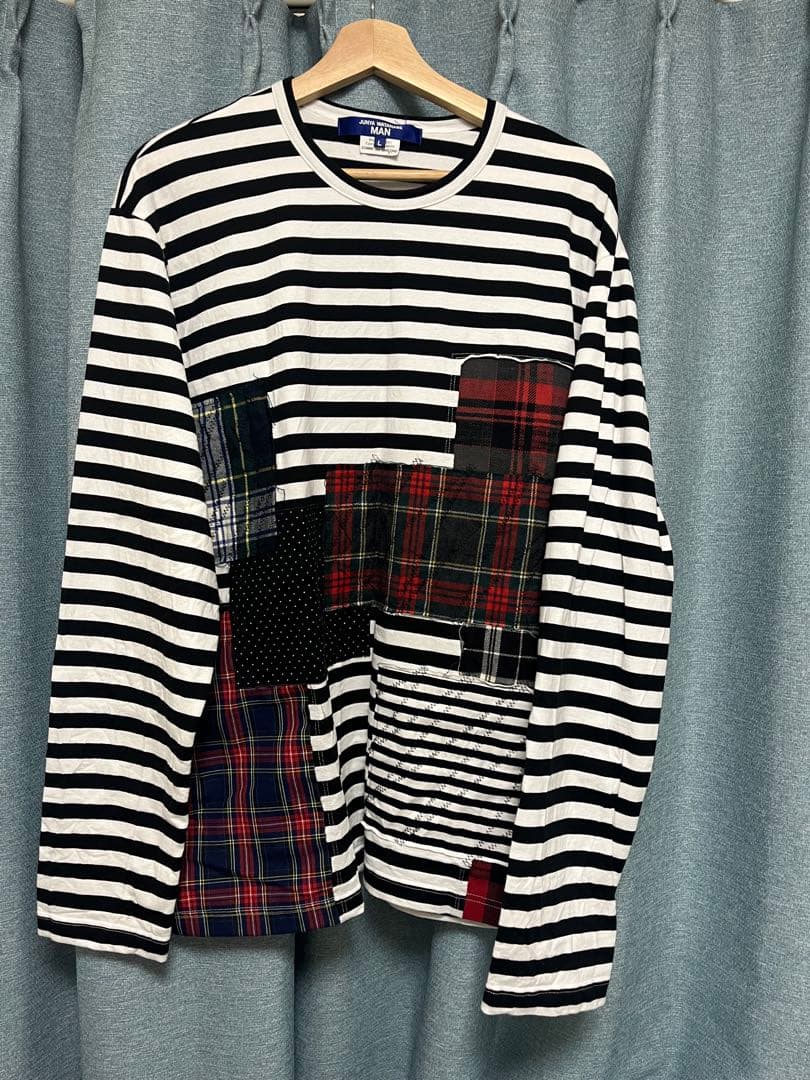junya watanabe man 25ss パッチワーク　長袖Tシャツ