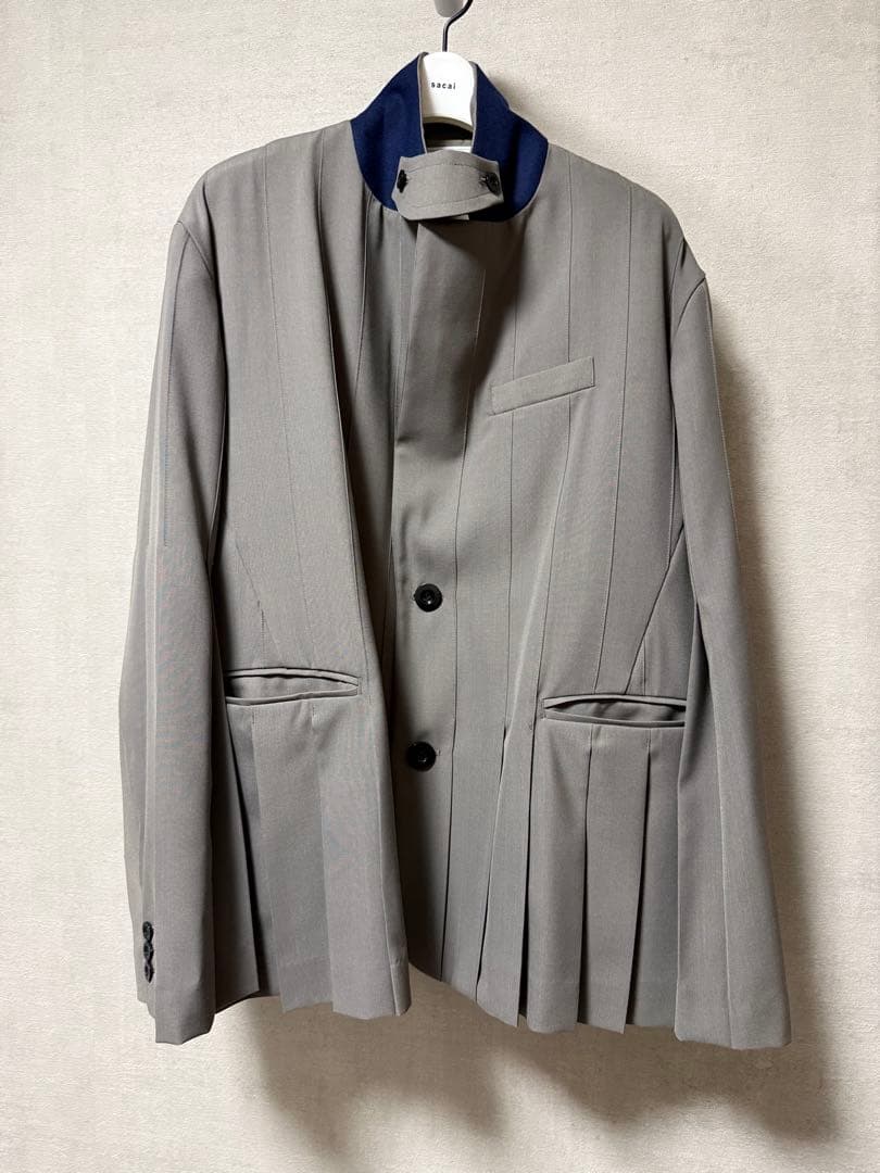 sacai サイズ1 プリーツスーチングジャケット