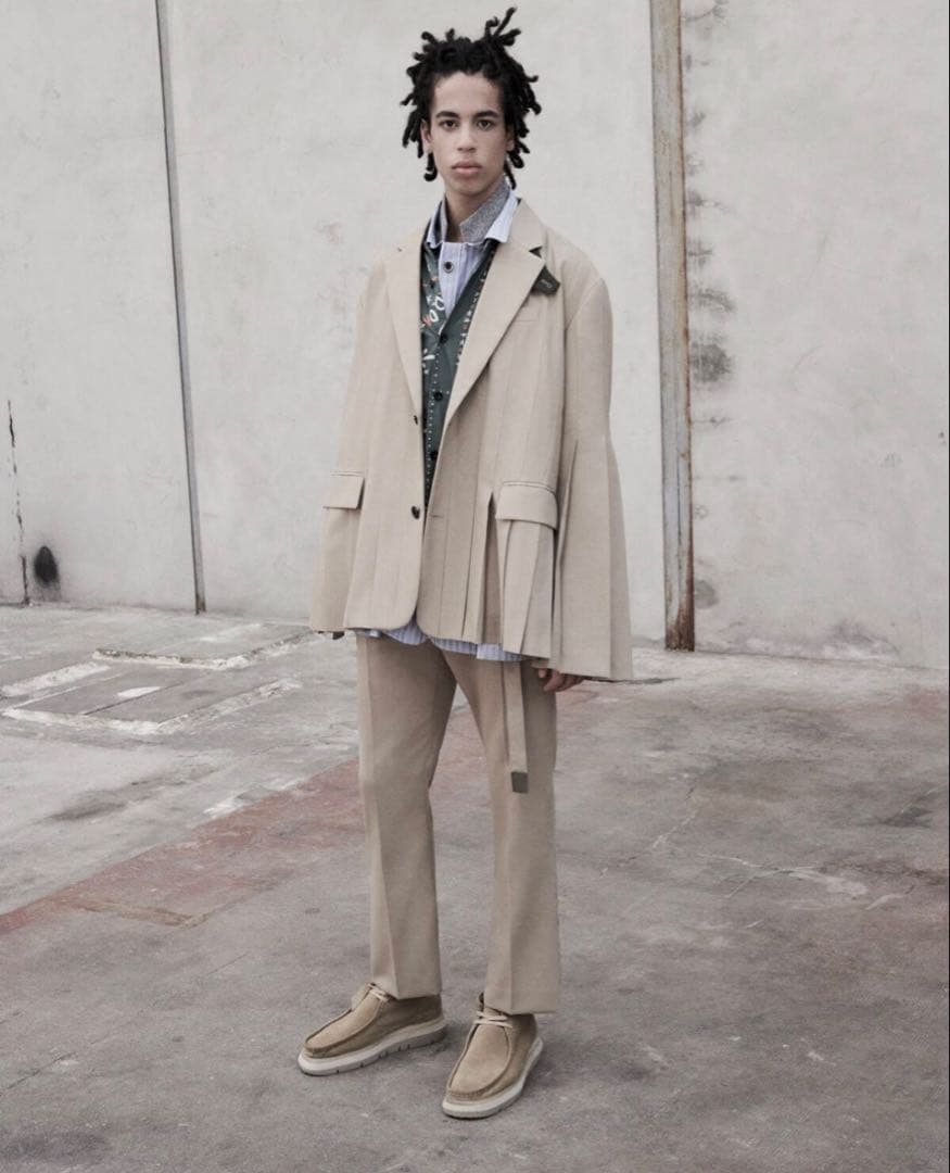 sacai サイズ1 プリーツスーチングジャケット