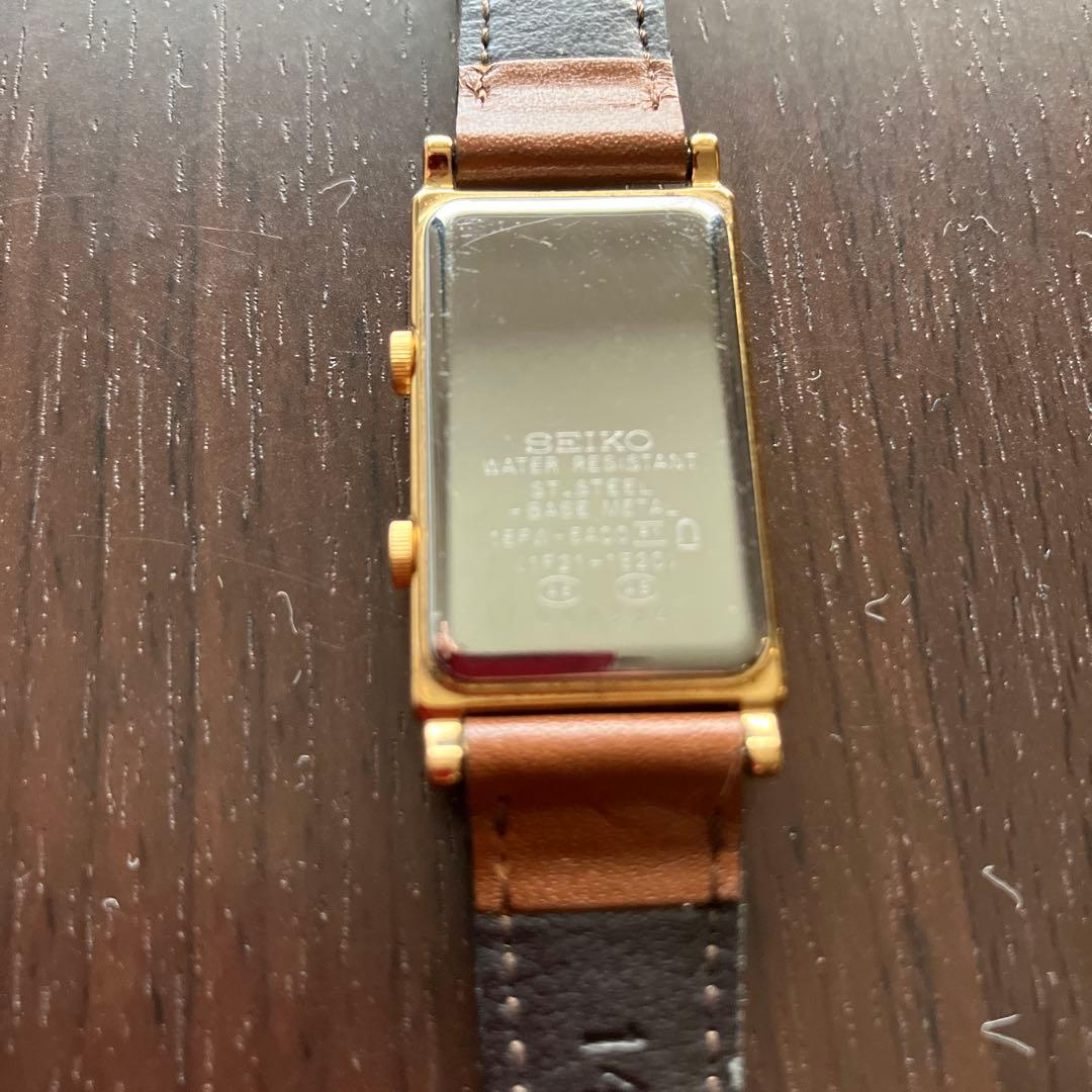 ゴシゴシ　SEIKO ノイエ1EFW-5A00 レディース腕時計　ダブル