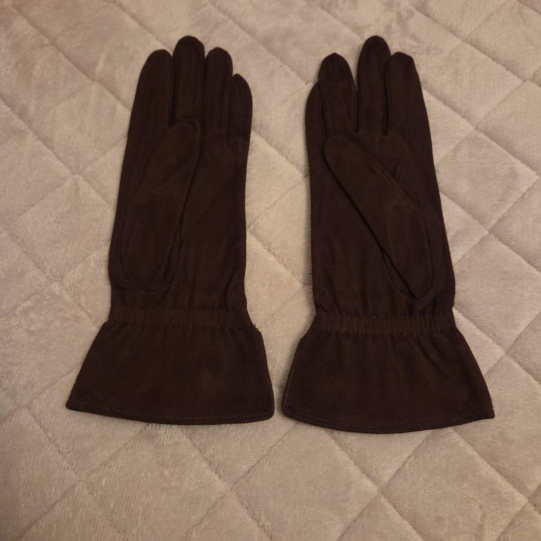 CHANEL ブラウン バックスキン手袋