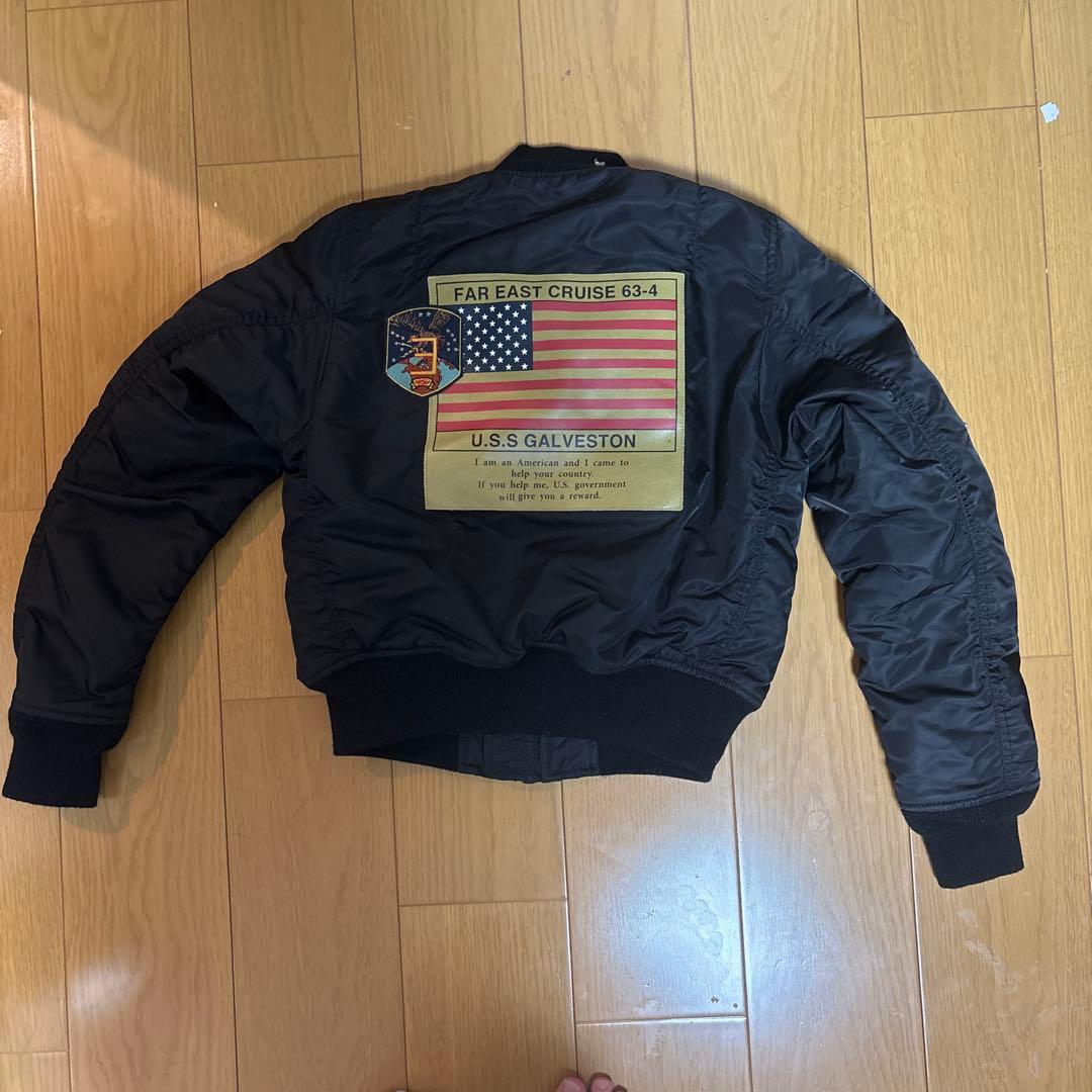 の*ん様 MA-1 フライトジャケット 黒 パッチ付き