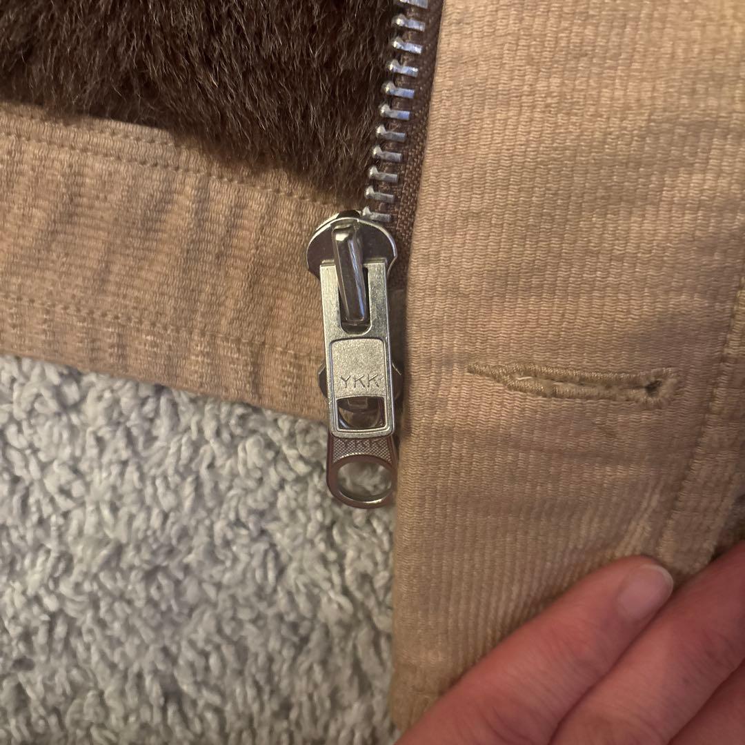 BLUE BLUE ジャーマンクロスN-1デッキジャケット　ビンテージ加工