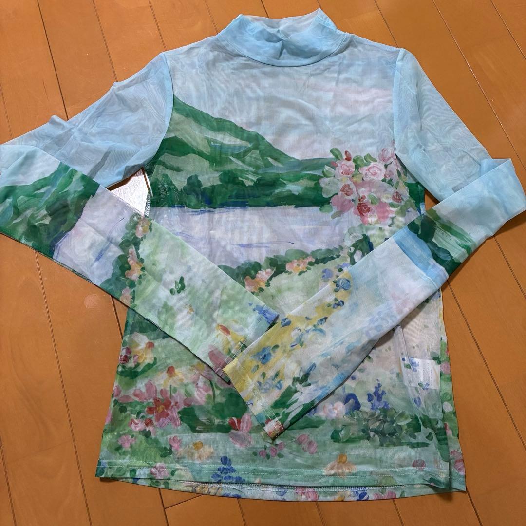 お値下げ♪2点セットpoppyポピー　シースルートップス中古