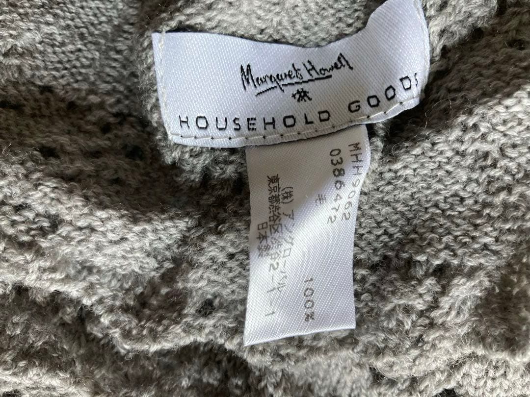 マーガレットハウエルHOUSEHOLD GOOD グレー ストール