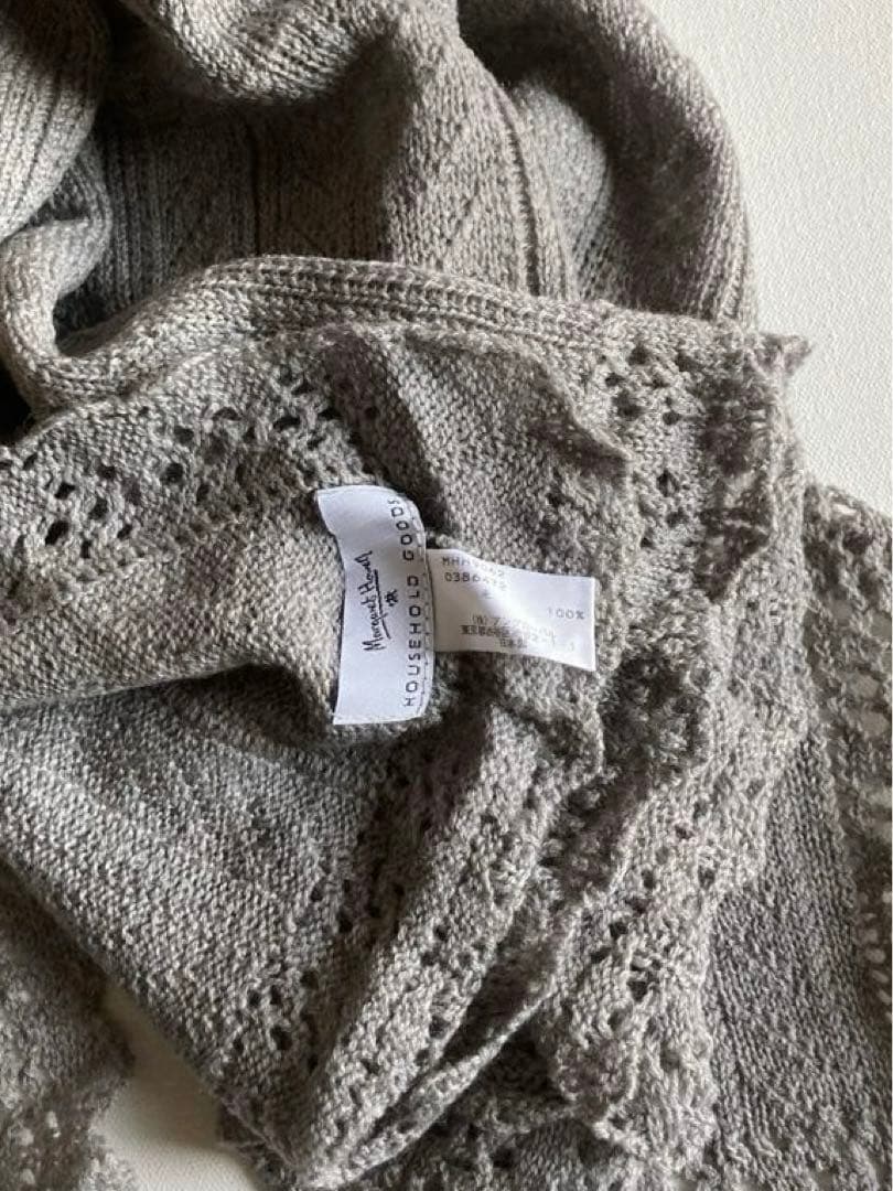 マーガレットハウエルHOUSEHOLD GOOD グレー ストール