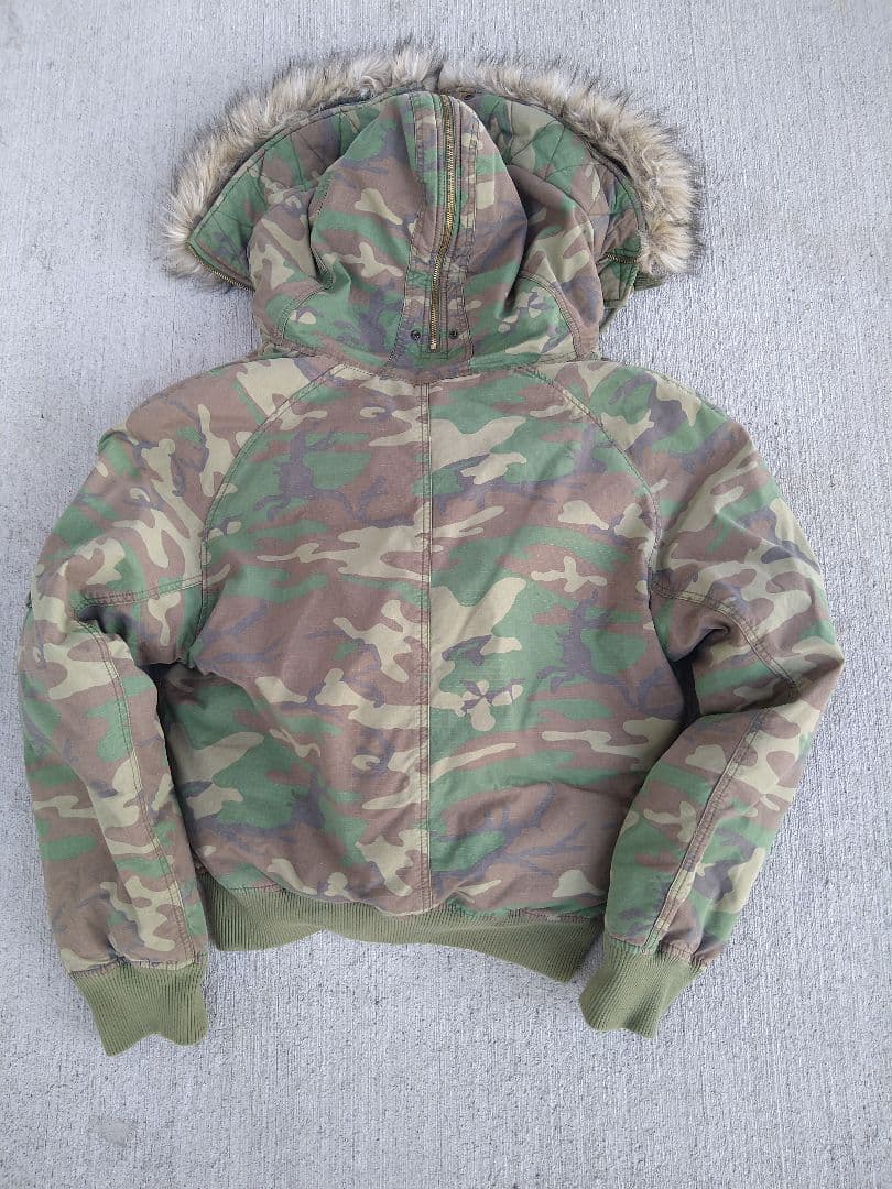 モ*ン様 DENIM & SUPPLY カモフラージュ ミリタリーダウンジャケッ