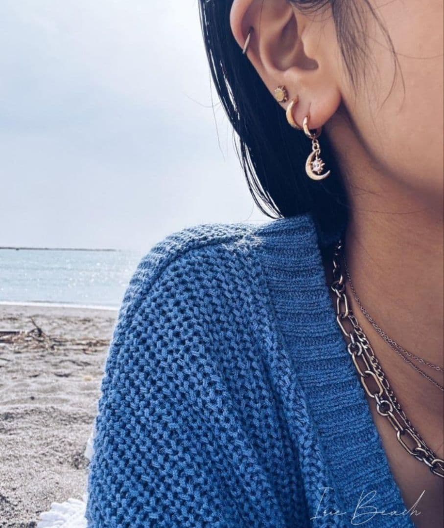 IRIEBEACH アイリービーチ ピアス　ゴールド 片耳用