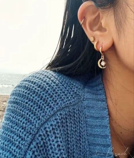 IRIEBEACH アイリービーチ ピアス　ゴールド 片耳用