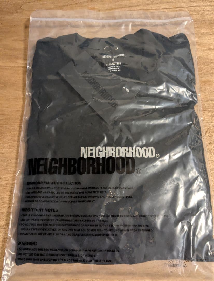新品未開封 24FW NEIGHBORHOOD TEE LS-3 BLACK S