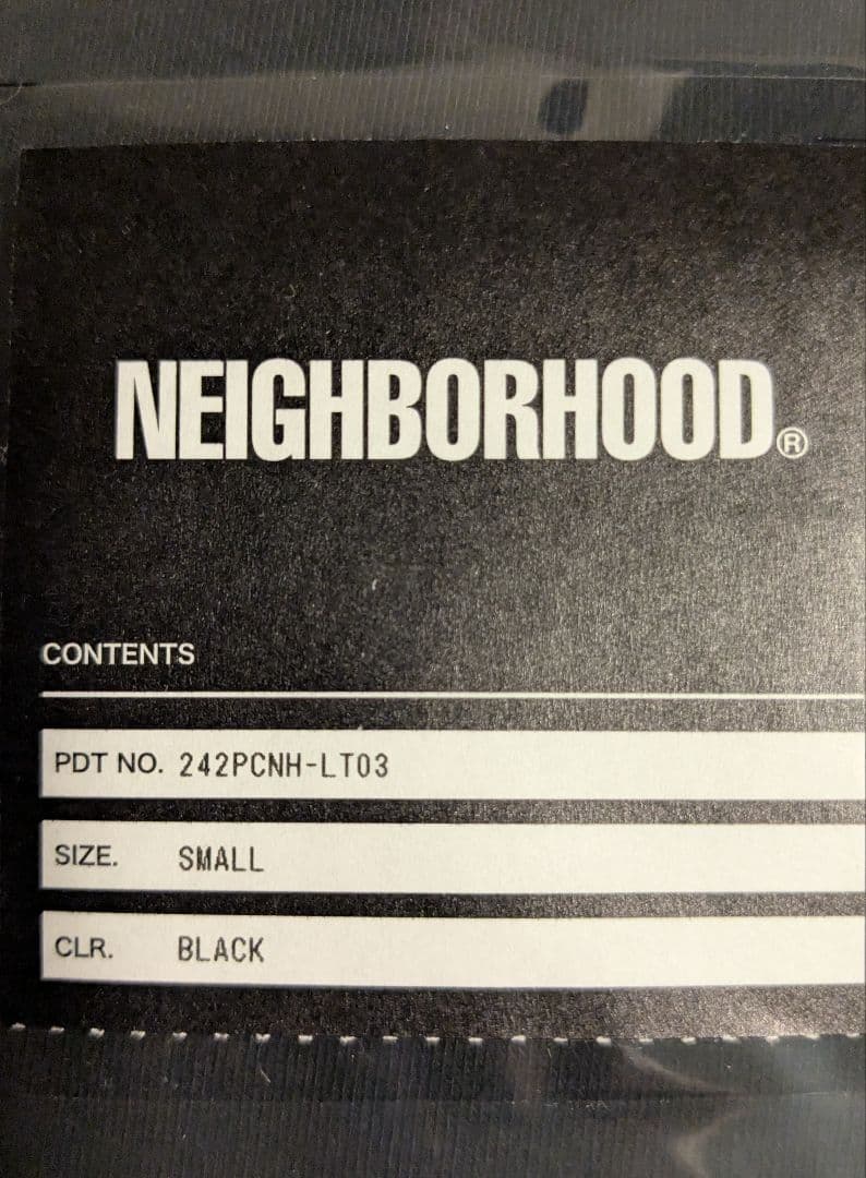新品未開封 24FW NEIGHBORHOOD TEE LS-3 BLACK S